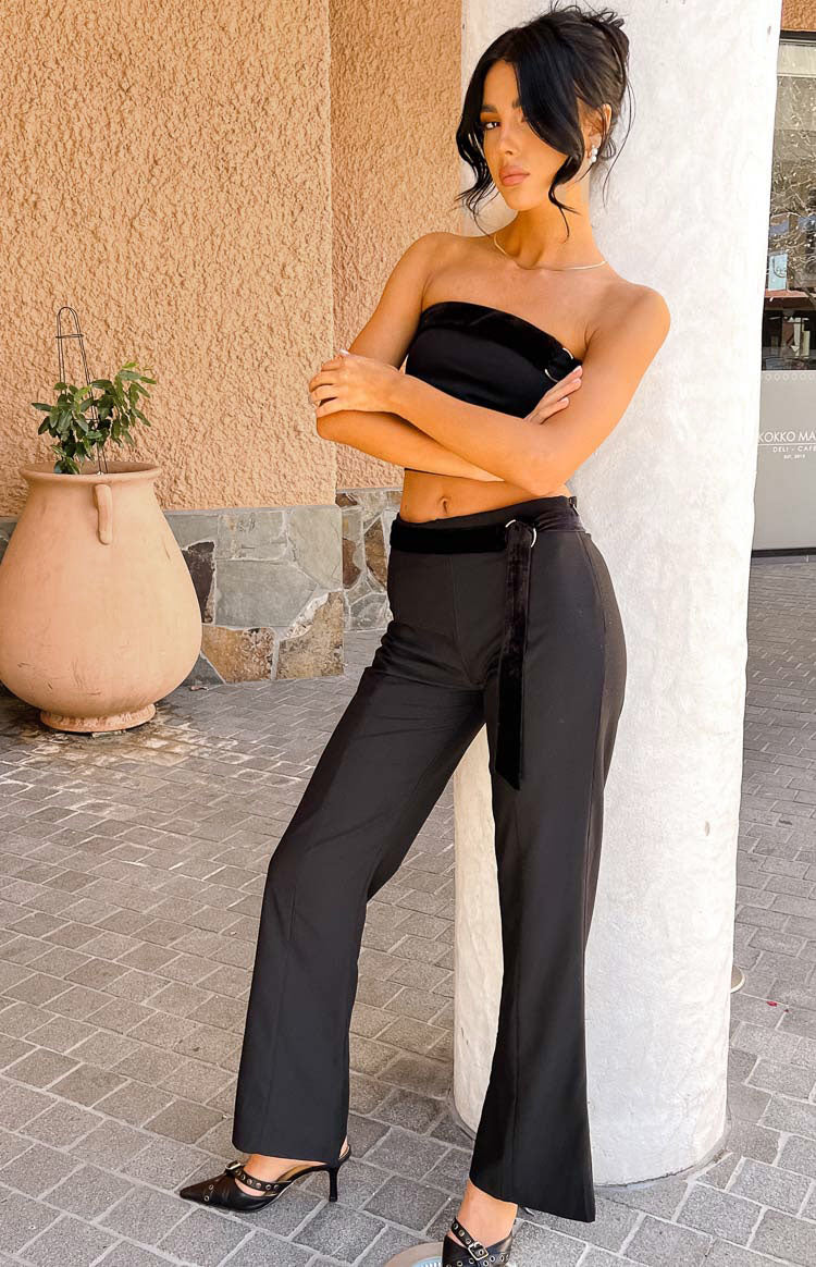Alistair Black Belt Flare Pants Alistair Black Belt Flare Pants