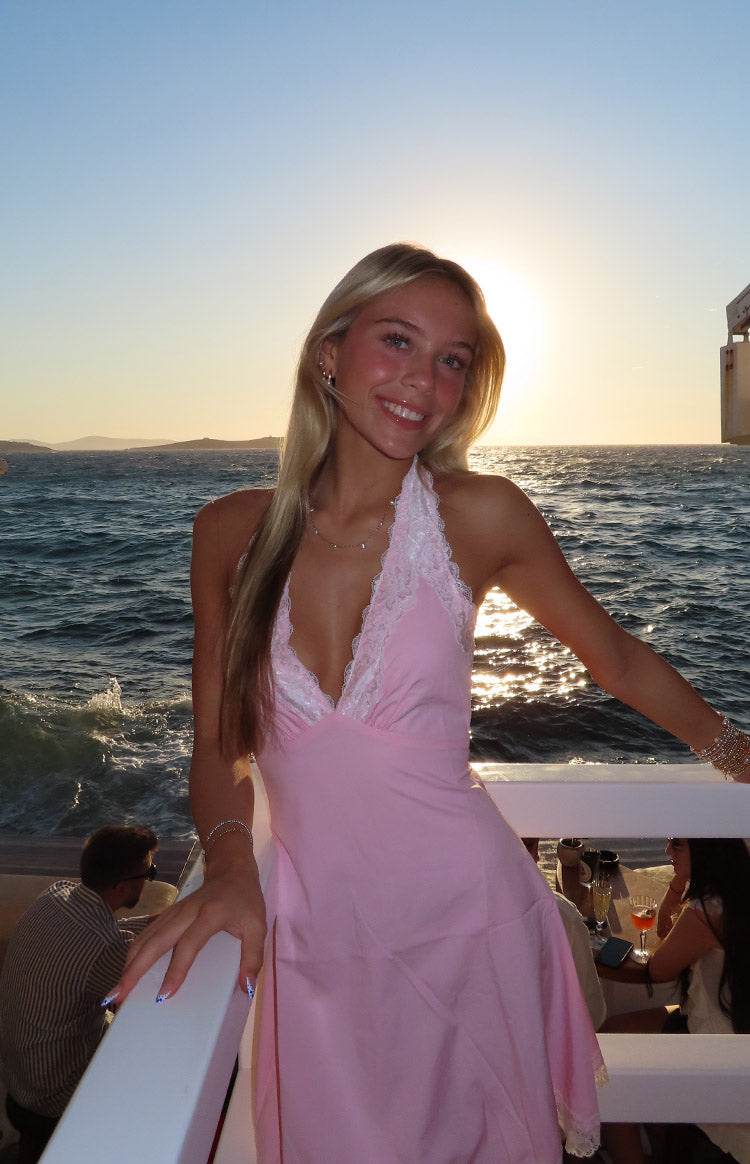 Cassidy Baby Pink Mini Dress | Beginning Boutique US