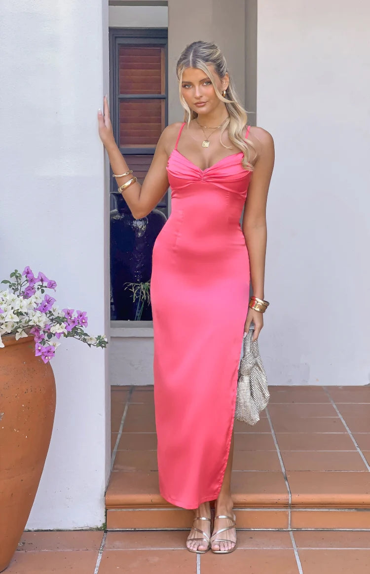 Honey Pink Maxi Dress - US 2