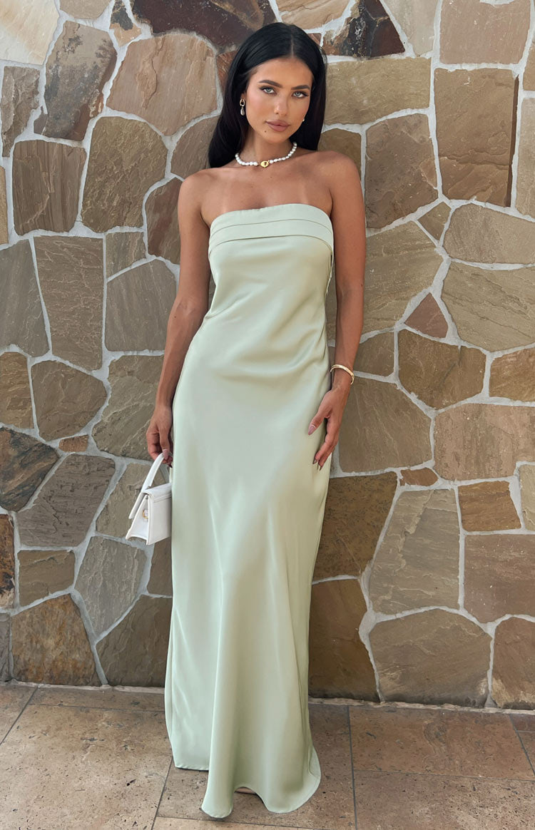 Maiah Sage Maxi Dress - 16 | Beginning Boutique Exclusive Maiah Sage Maxi Dress - 16 | Beginning Boutique Exclusive
