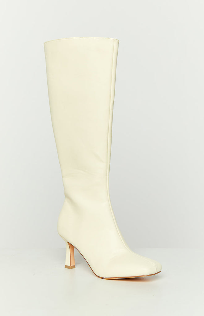 Therapy Candid Vanilla Knee High Boots Beginning Boutique US