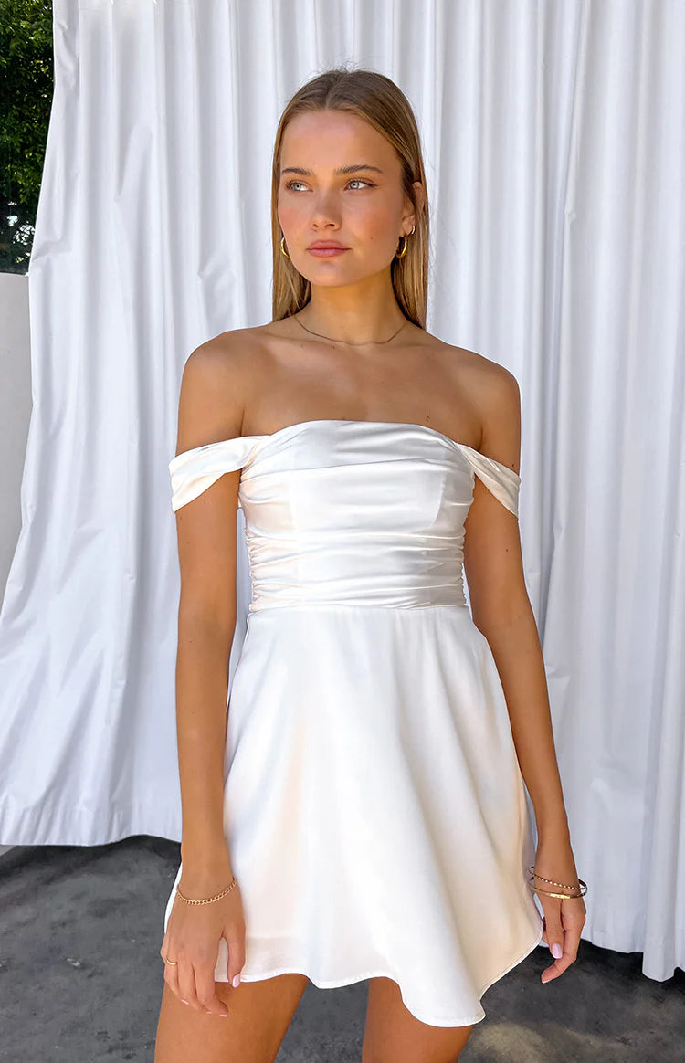 Victoria White Mini Dress | Beginning Boutique US Victoria White Mini Dress | Beginning Boutique US