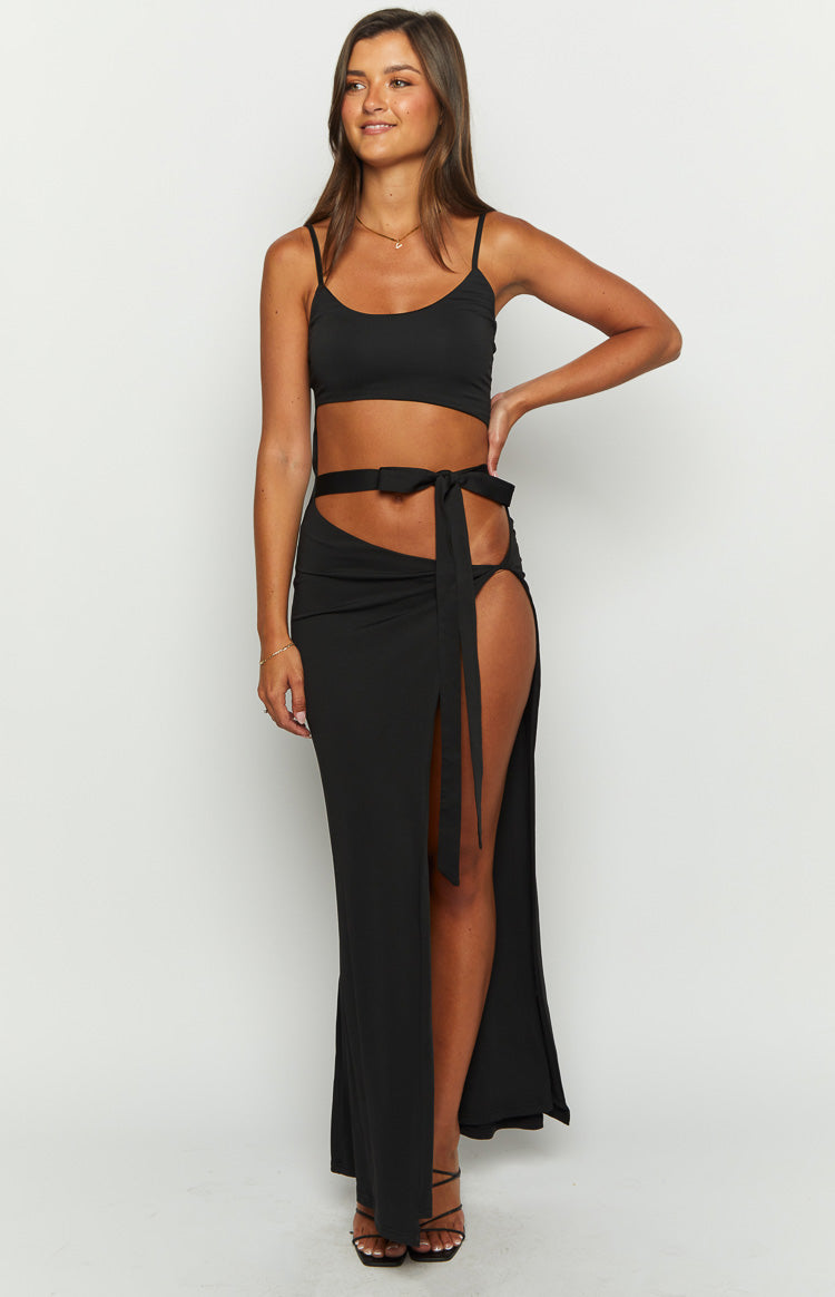Wild Night Black Maxi Dress - US 4 | Beginning Boutique exclusive Wild Night Black Maxi Dress - US 4 | Beginning Boutique exclusive
