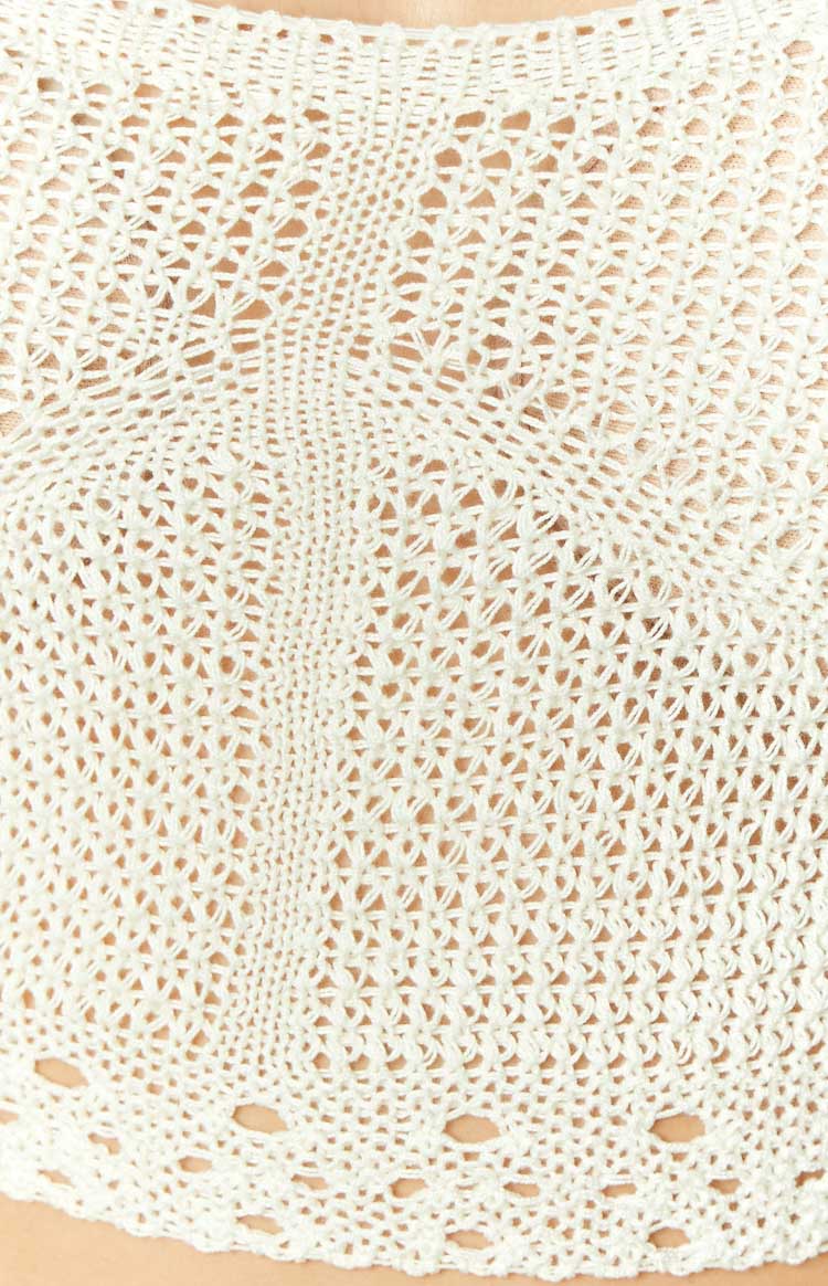Barbara Cream Crochet Top Image