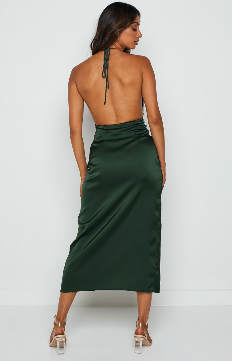 Rosey Emerald Midi Dress Image