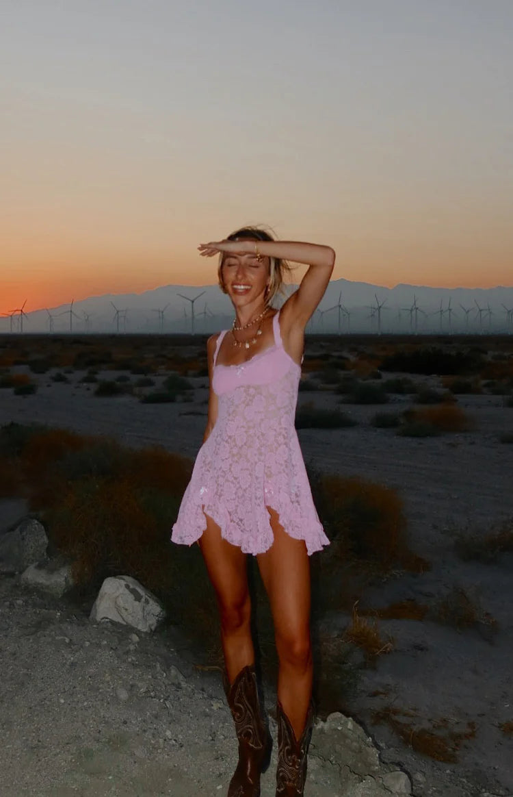 All Mine Pink Lace Mini Dress | Beginning Boutique US All Mine Pink Lace Mini Dress | Beginning Boutique US