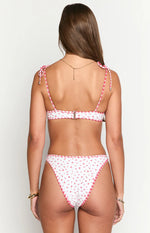 9.0 Swim Bianca Red Floral Bikini Top