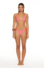 9.0 Swim Wave Red Stripe Tie Bikini Bottoms