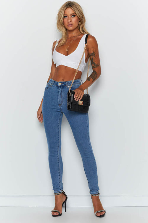 Abrand A High Skinny Ankle Basher LA Blues – Beginning Boutique US
