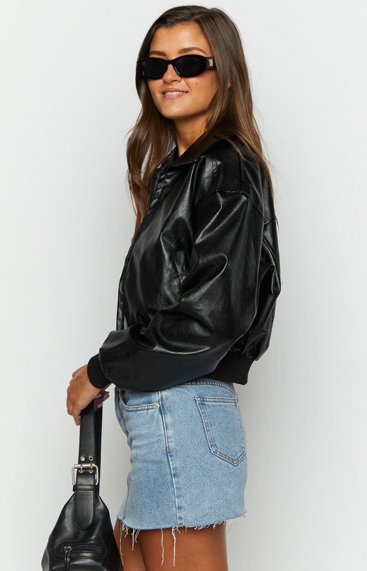 Abbi Black Cropped Jacket | Beginning Boutique US