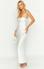 Abbie White Maxi Formal Dress
