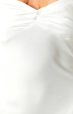 Abbie White Maxi Formal Dress