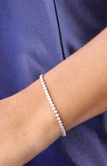 Addison Silver Diamante Tennis Bracelet