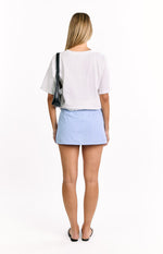 Adrianne Blue Striped Skort Image