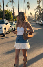 Ainzlee Denim Mini Skirt