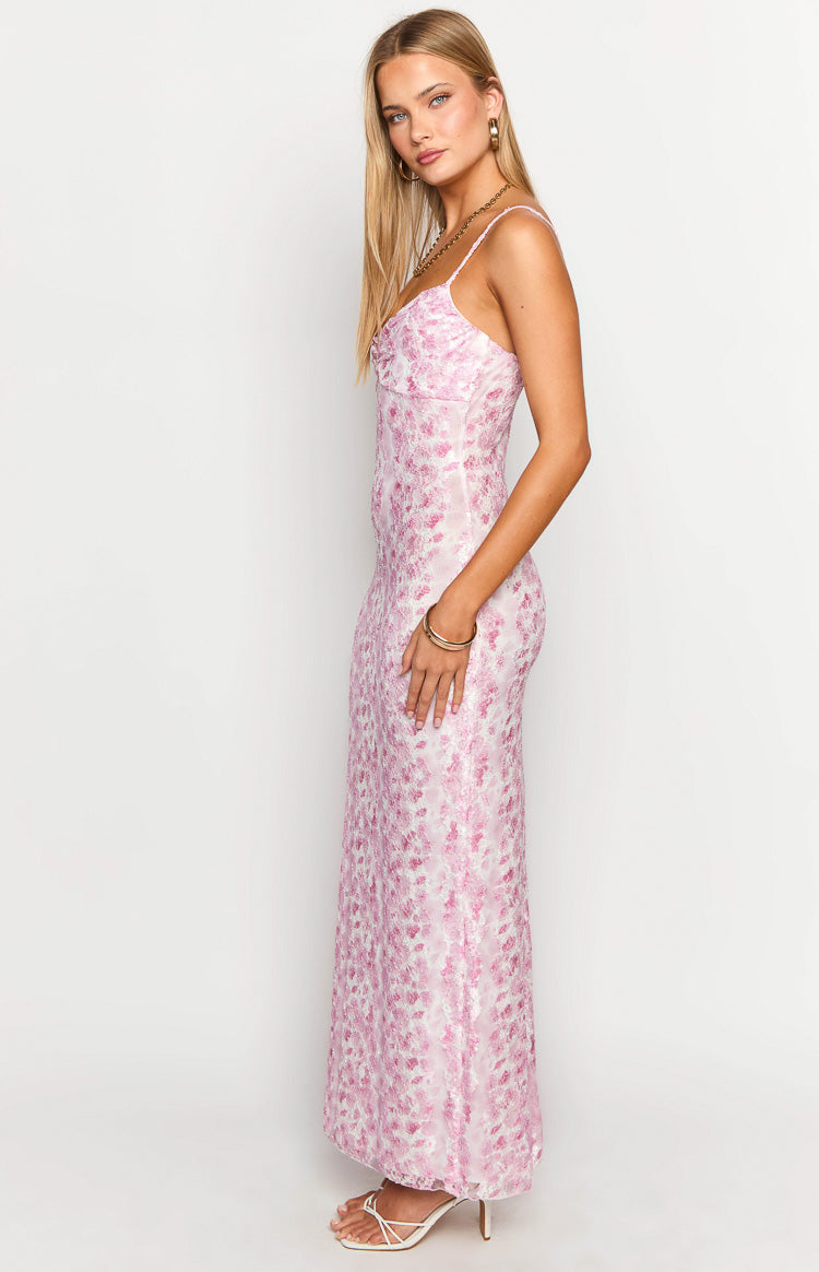 alianna maxi dress Alianna Cowl Neck Mesh Maxi Dress