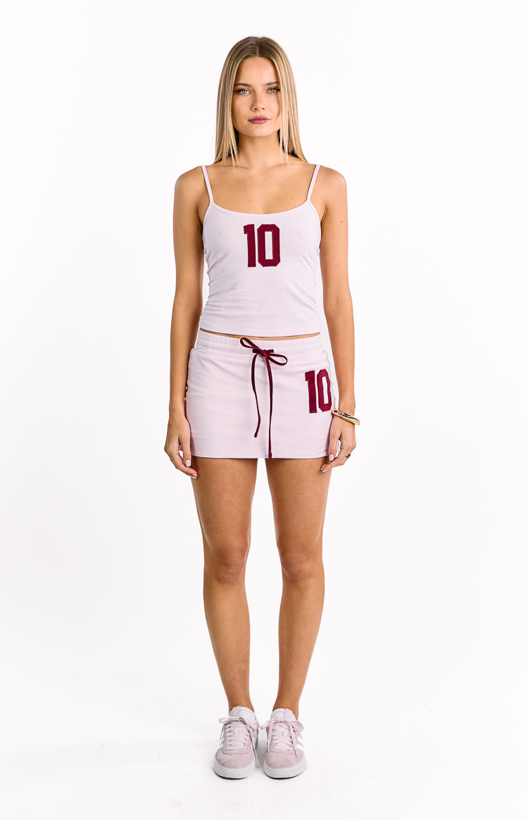 Alexa Pink Jersey Skort | Beginning Boutique US