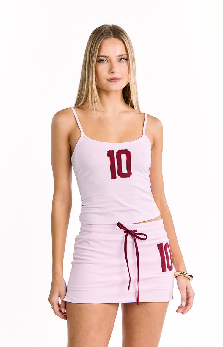 Alexa Pink Jersey Skort | Beginning Boutique US