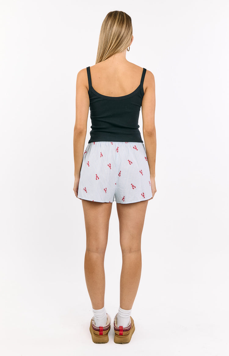 Alexea Lobster Print Pajama Shorts Image