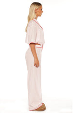 Alexea Pink Stripe Pajama Pants
