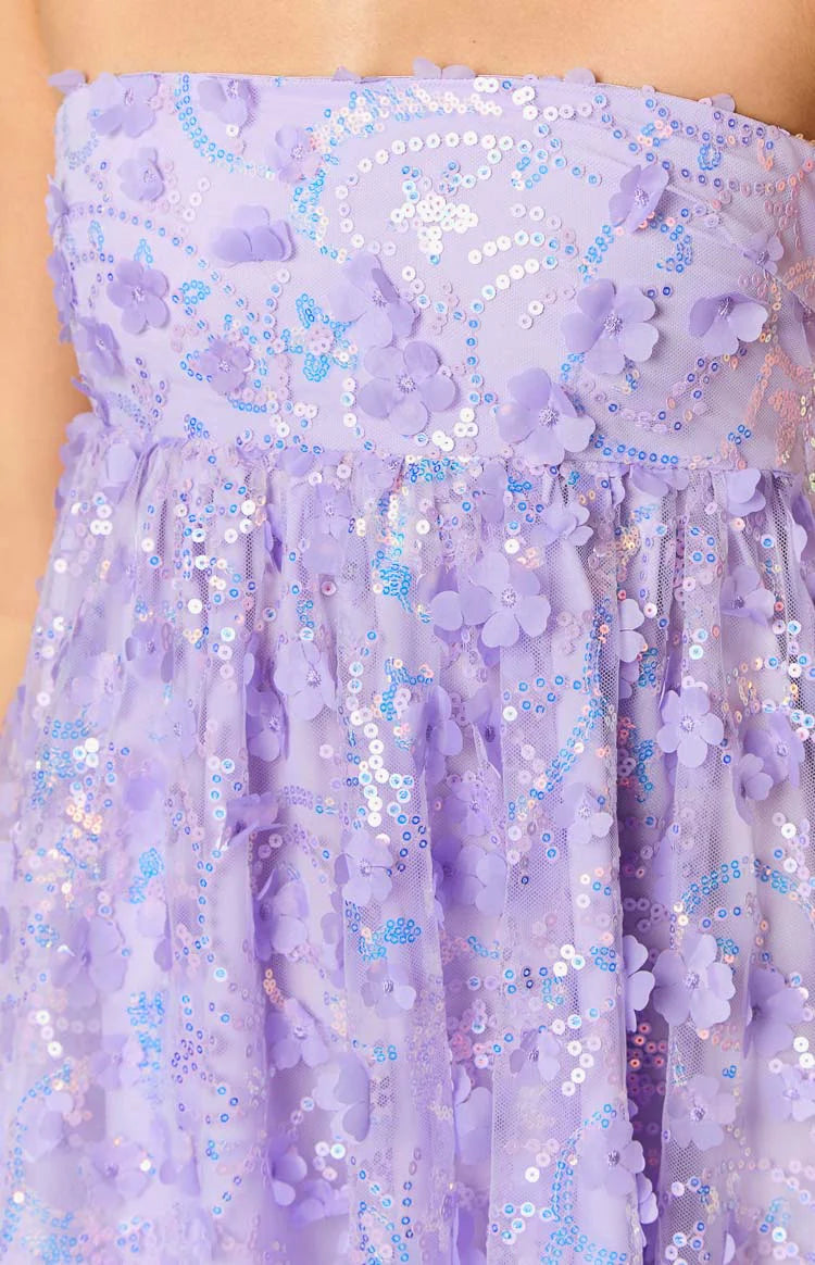 Alison Purple Mini Dress Alison Purple Mini Dress