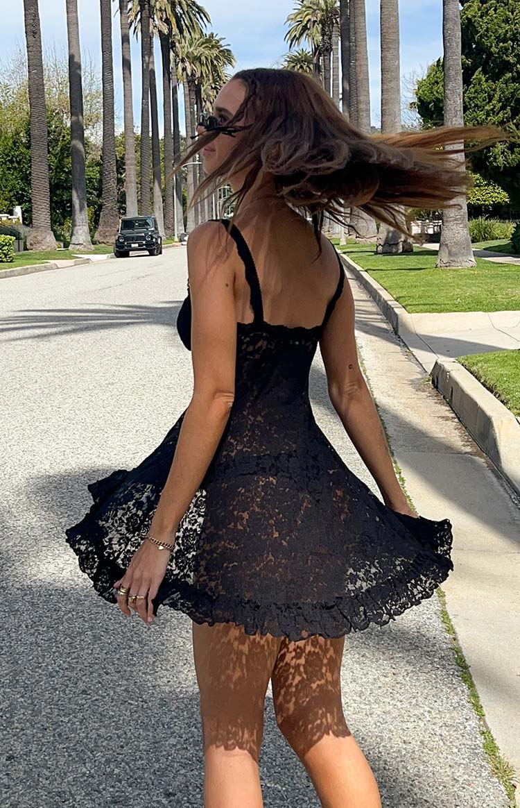 All Mine Black Lace Mini Dress - US 6 | Beginning Boutique Exclusive All Mine Black Lace Mini Dress - US 6 | Beginning Boutique Exclusive