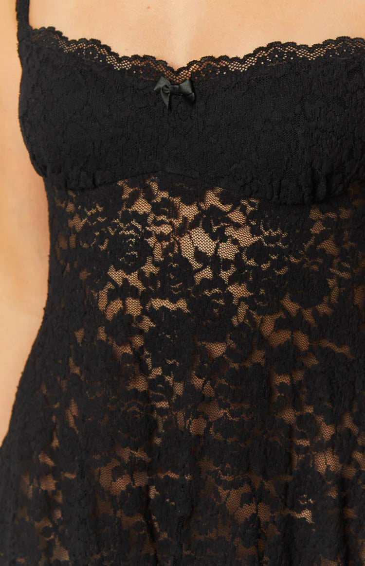 All Mine Black Lace Mini Dress - US 6 | Beginning Boutique Exclusive All Mine Black Lace Mini Dress - US 6 | Beginning Boutique Exclusive