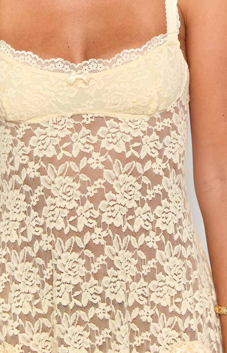 All Mine Cream Lace Mini Dress - US 4 | Beginning Boutique Exclusive All Mine Cream Lace Mini Dress - US 4 | Beginning Boutique Exclusive