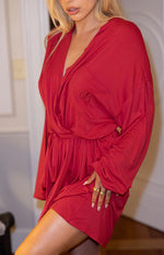 Almost Ready Burgundy Robe