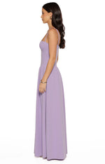 Almost Yours Lilac Crepe Maxi Dress Image