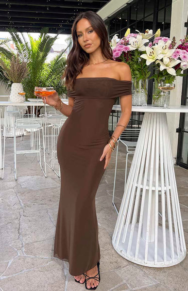 brown dress amazon Say What You Feel Halter Maxi Dress Burgundy main image 1