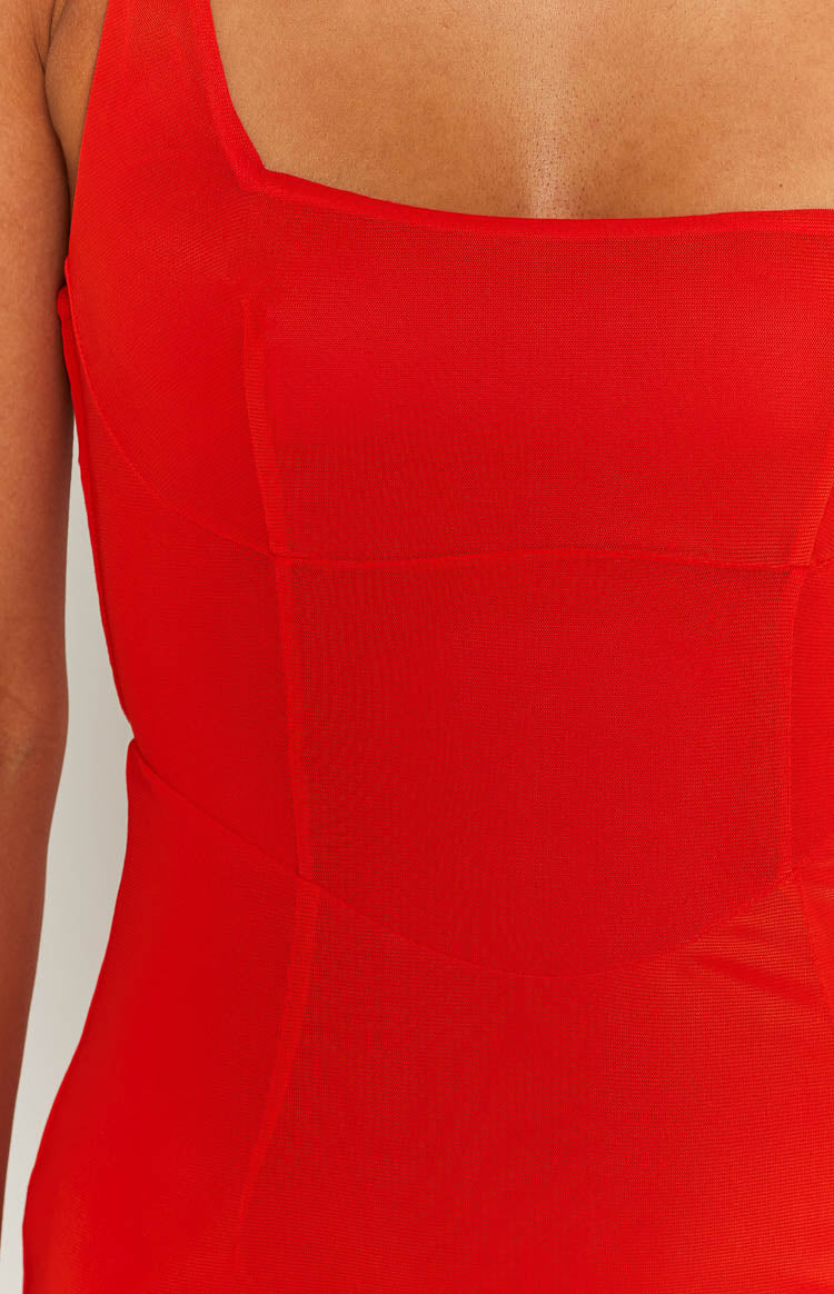 Amber Red Corset Formal Maxi Dress - US 10 | Beginning Boutique Exclusive Amber Red Corset Formal Maxi Dress - US 10 | Beginning Boutique Exclusive