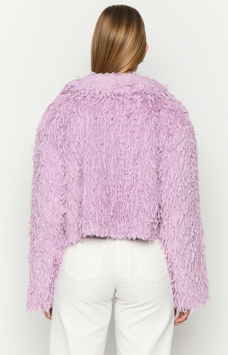 Amy Purple Fringe Jacket Beginning Boutique US - Main Image