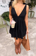 Angel Girl Black Mini Dress Image