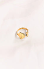 Aquaria Gold Seashell Ring