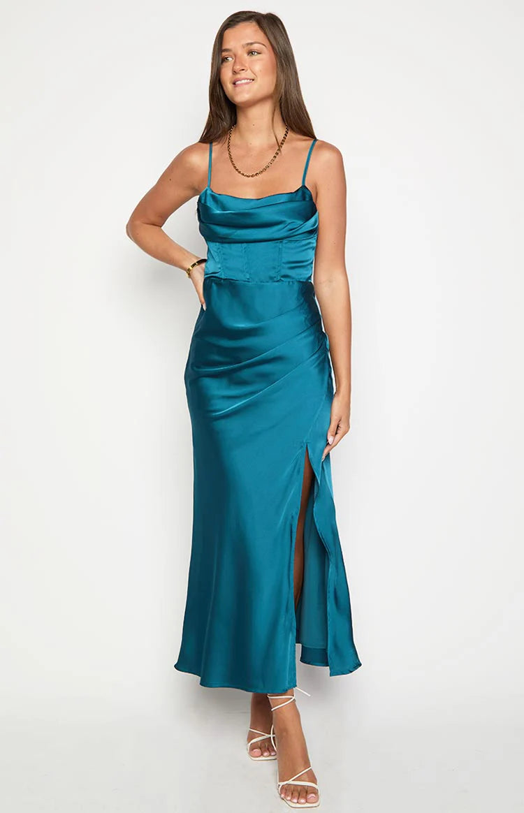 beginning boutique green maxi dress Maiah Emerald Green Sequin Maxi Dress - US 18