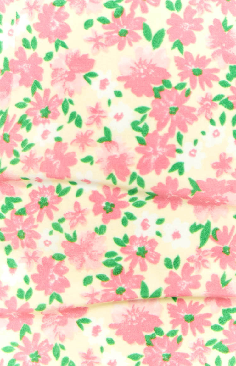 Ariana Pink Floral Mini Dress Image