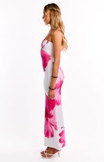 Arizona Pink Floral Print Maxi Dress Image
