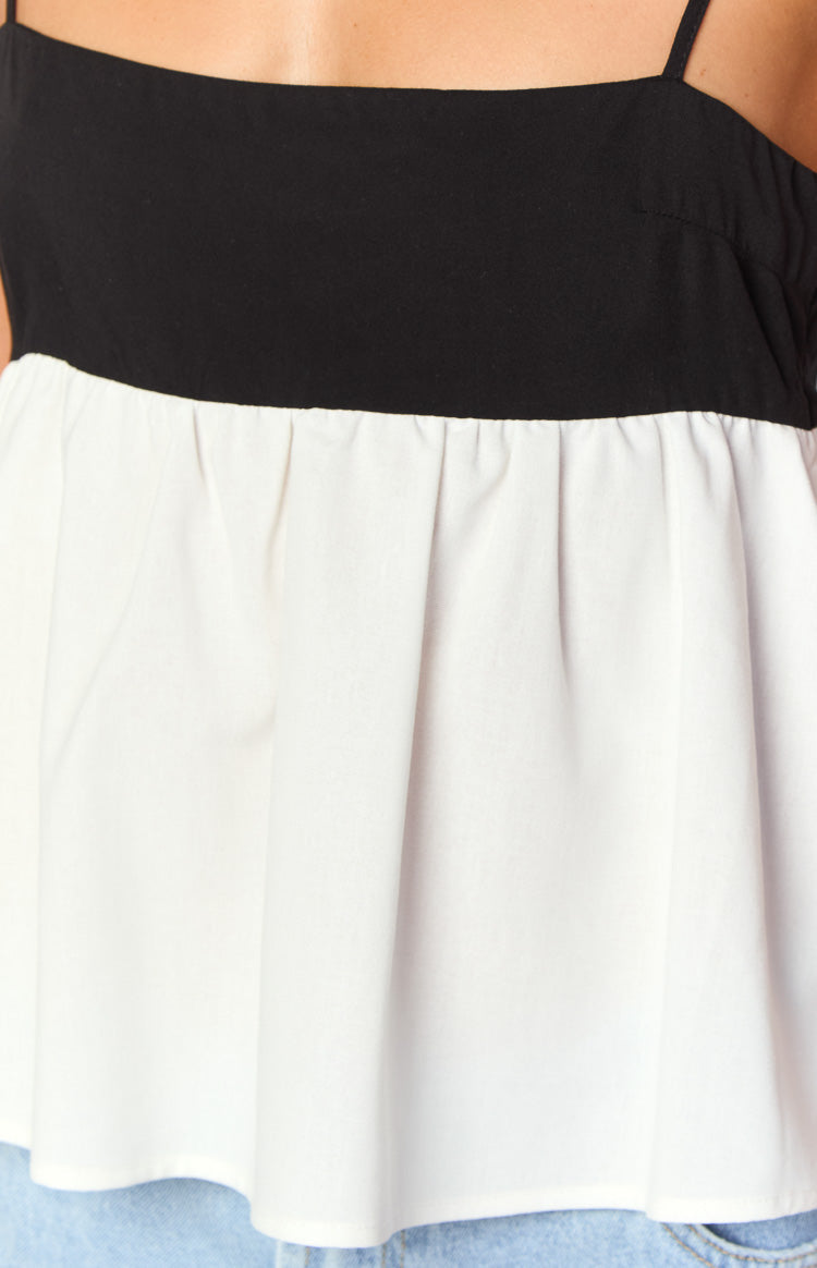 Ashka White Contrast Top Image