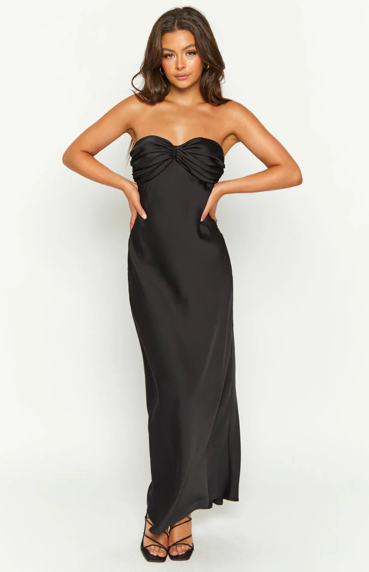 Ashley Black Formal Maxi Dress - US 18 | Beginning Boutique exclusive Ashley Black Formal Maxi Dress - US 18 | Beginning Boutique exclusive