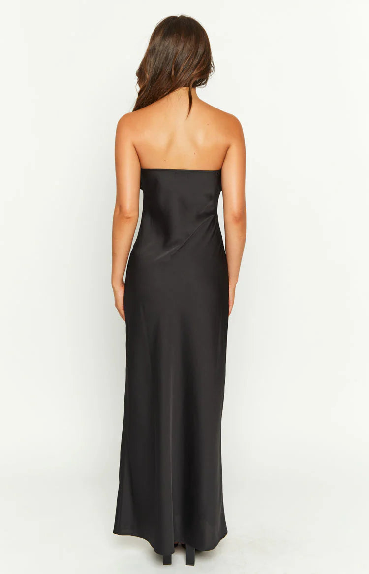 Ashley Black Formal Maxi Dress - US 18