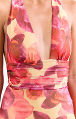 Ashton Orchid Party Mesh Mini Dress Image