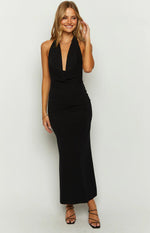 Aura Black Maxi Dress