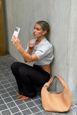 Aurelia Light Grey Short Sleeve Cropped Cardigan