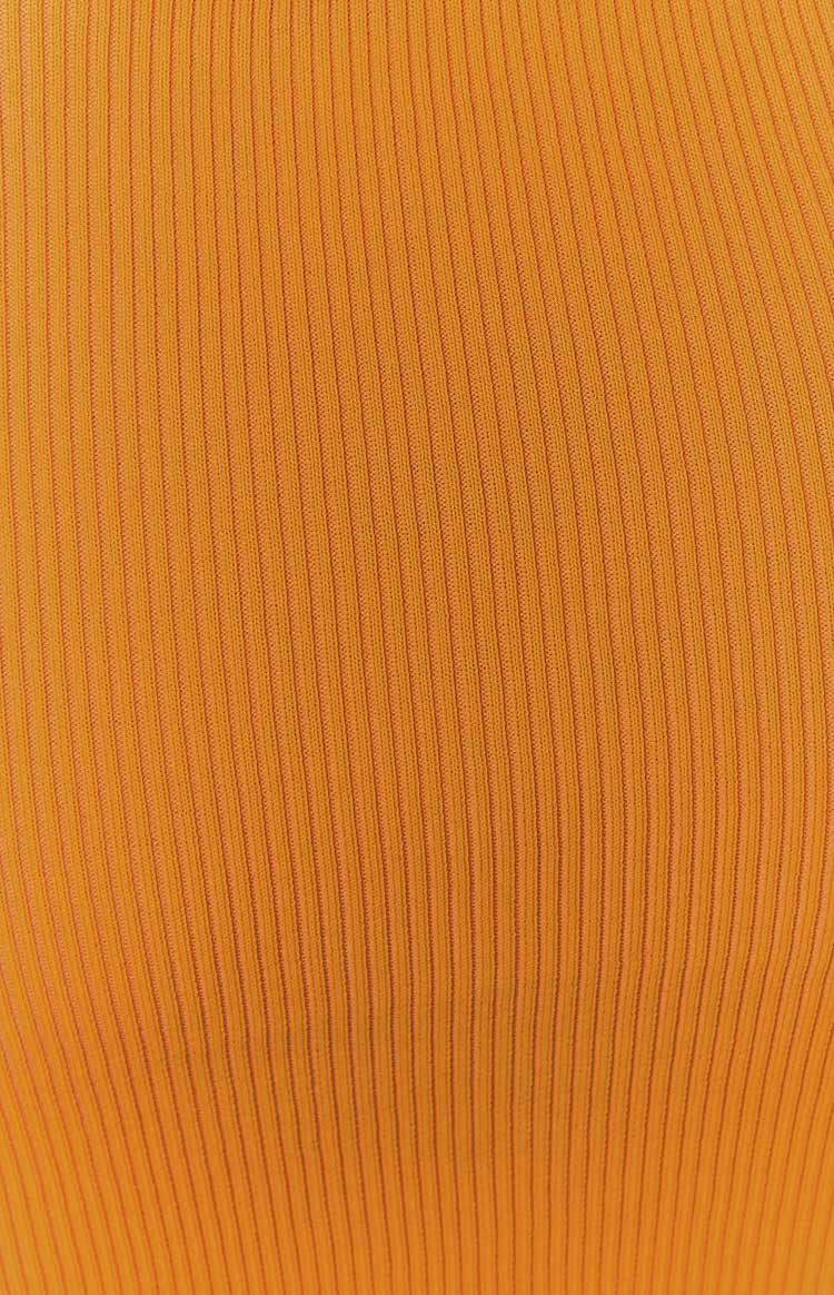 Shani Orange Knit Mini Dress Image