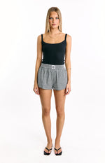 Baxter Black Gingham Shorts Image