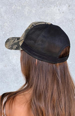 Beginning Camo Print Pony Club Trucker Cap Image