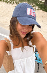 Beginning Navy Washed USA Cap Image