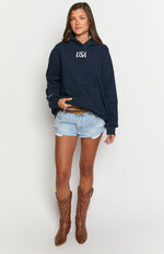 Beginning Navy USA Hoodie Image