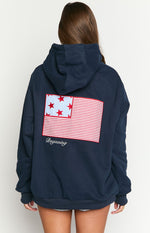Beginning Navy USA Hoodie Image
